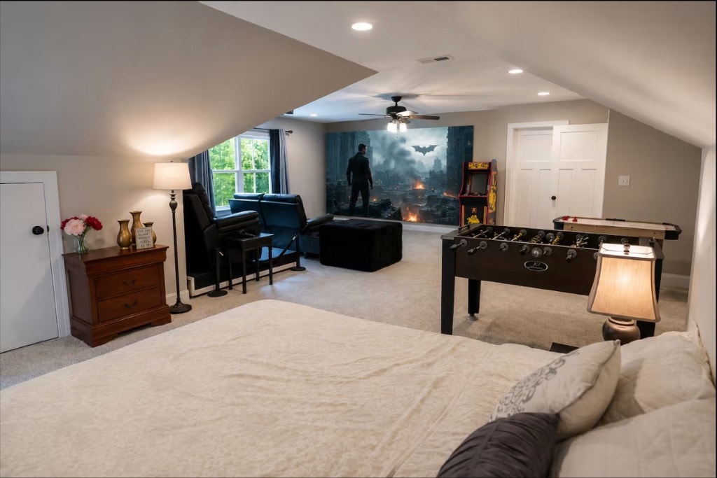 Bales Manor — home theatre, game room & arcade